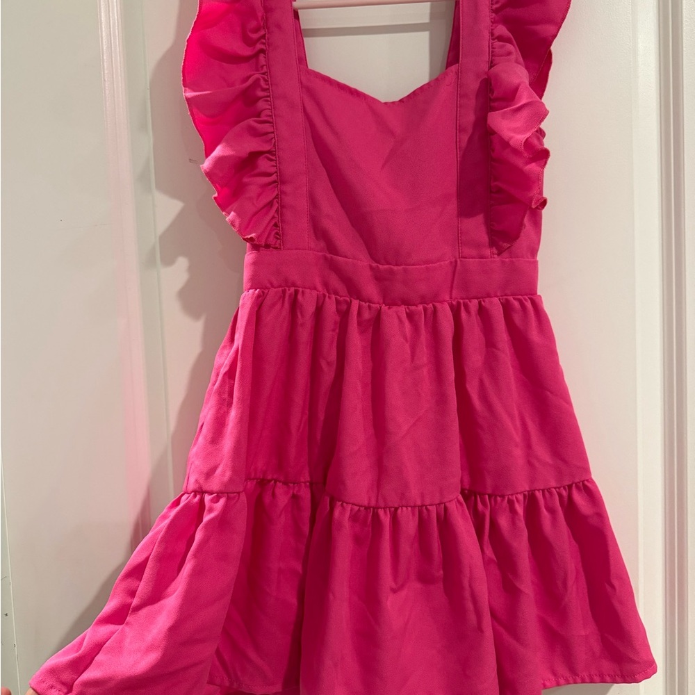 Pink Ruffled Kids Dress